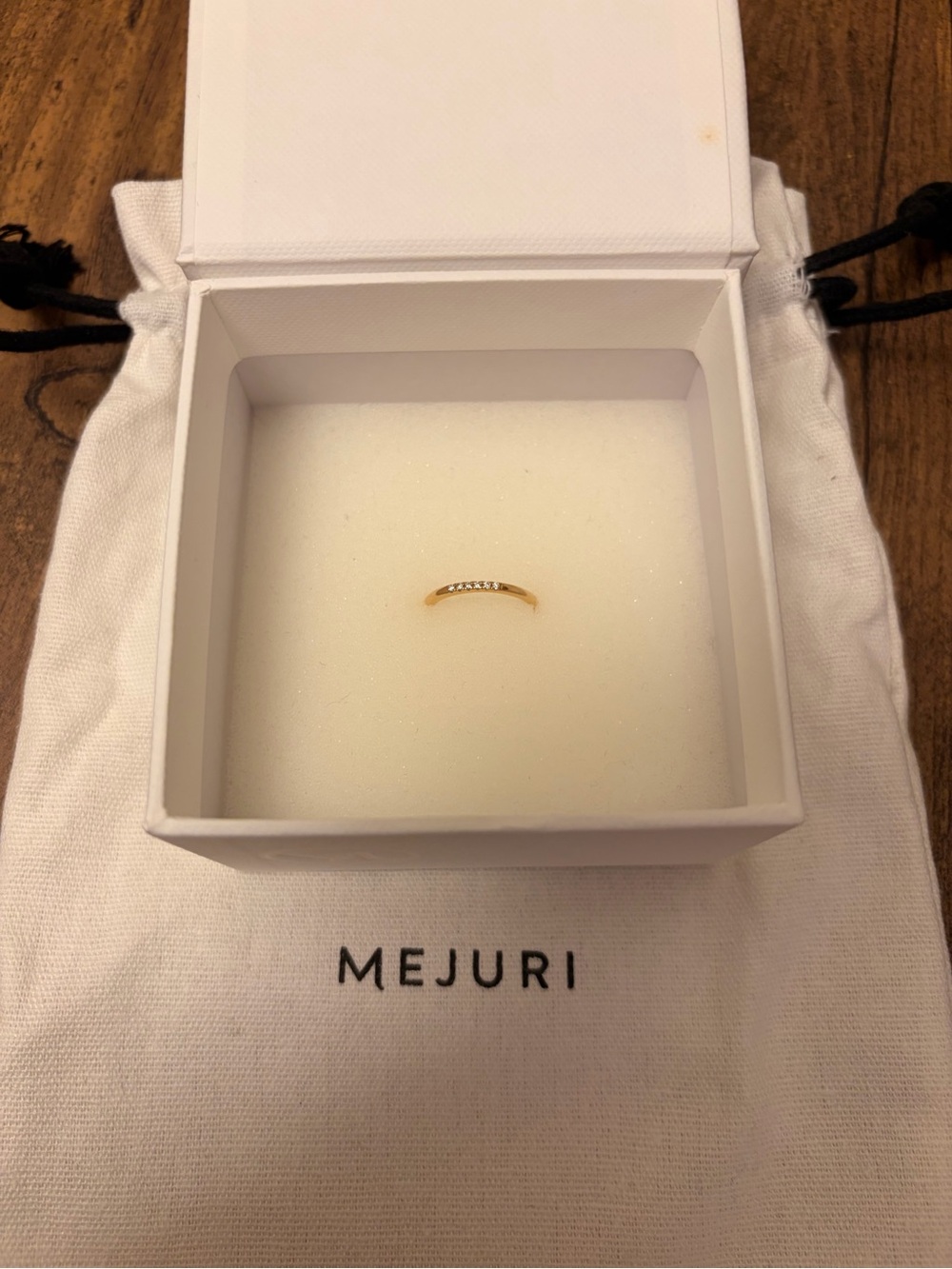 Mejuri Gold Diamonds Line Ring